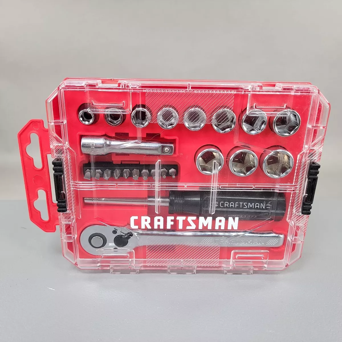 Craftsman 3 8 in. Drive SAE 6 Point Nano Mechanic s Tool Set 24 pc