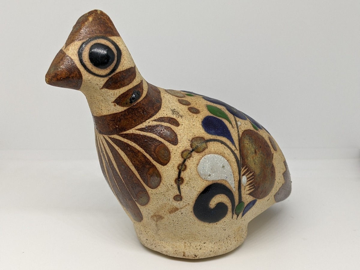 工芸品 Tonala pottery bird Vintage Hand Painted Tonala Pottery Bird MEXICO | eBay