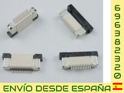 CONECTOR FFC 12 PINES PASO DE 0.5mm SMD TIPO DRAWER CONTACTO ARRIBA NUEVO NEW