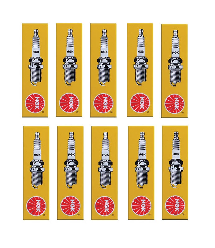 Juego de 10 bujías estándar NGK para motor Kawasaki KDX220-R 2005-2003 220cc Foto 2 de 4