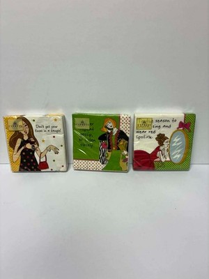 3X Cypress Home Novelty Paper Napkins Boots Were Not Made For Walking 5X5 20 CT