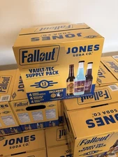 Jones Soda Fallout Vaul-tec Supply Pack 12 pack with Vault-tec magnetic bottle !