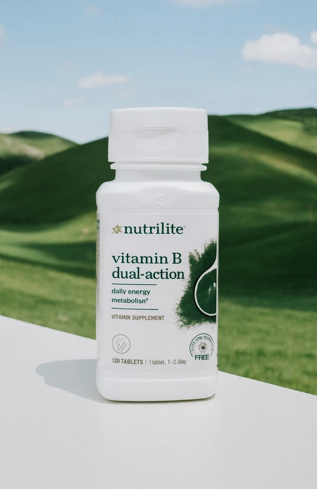 Nutrilite Vitamina B Doble Acción 120 Comprimidos Energía y Fatiga Apoyo Sin Gluten Foto 2 de 2