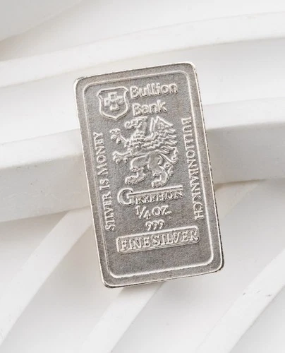 Bullion Bank GRYPHON 1/4 Troy Oz .999 Fine Silver Fractional Bar  - 1098B