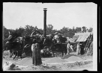 Roumania Henry W Anderson 1919 Horseback Grain District Tour Bulk Loading
