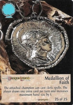 Medallion of Faith - Dragonlance Spellfire CCG TSR, Inc. 1994