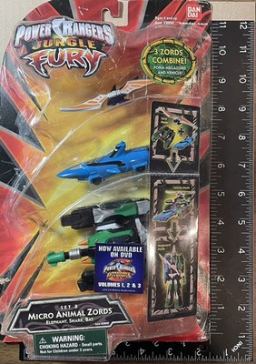 NEW Unopened Power Rangers Jungle Fury SET B Micro Animal Zords