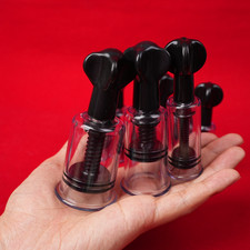 2pcs Nipple Sucking Vacuum Twist Cupping Sucker Breast No Pump Enhancer Enlarger