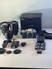Fujifilm X-T3 26.1MP - Black W/ 3 Lenses & 5 Batteries & Charger Great Bundle