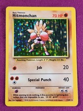 1999 Pokémon TCG Hitmonchan  7/102 Holo Rare Base Set WOTC Vintage Unlimited MP on eBay