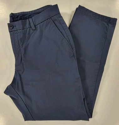 Vineyard Vines On-The-Go Performance Pants Mens 35x30 Blue Stretch OTG Casual