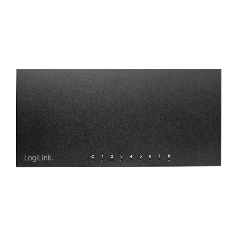 8-Port Gigabit Desktop Netzwerk Switch Ethernet RJ45 LAN Verteiler HUB Schwarz - Bild 3 von 4