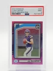 J.J. MCCARTHY 2024 DONRUSS OPTIC PREVIEW PINK ROOKIE #303 VIKINGS PSA 9 Q0072