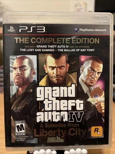 Grand Theft Auto IV: Complete Edition (Sony PlayStation 3, 2008) *No Map*