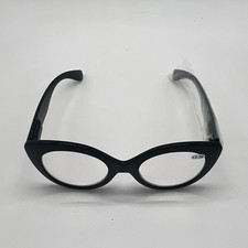 Women  s Black Cat Eye Bifocal Reading Glasses 3.50 Clear Lens Plastic