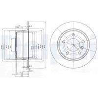 2X Delphi Bremsscheibe BG3040 FüR BMW Z3 E36 3Er Compact Touring Roadster 316