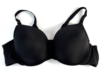 Torrid Women Bra 46C Black Push Up Bow Underwired Solid Smooth Adjustable Strap