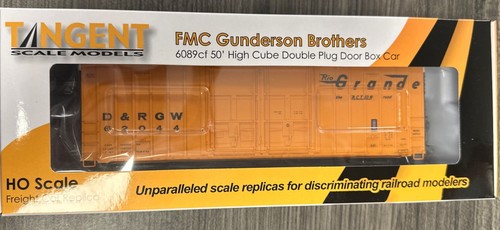 Tangent Scale Models HO 29012-11 FMC Gunderson 50’ High Cube Box Car D&RGWNIB - 第 1/4 張圖片