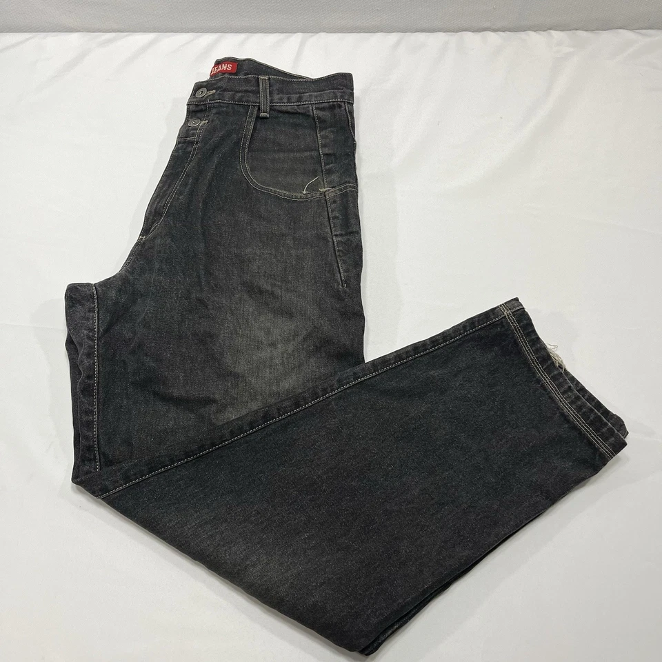 Jeans DE COLECCIÓN ADIVINA Para Hombre Hechos en EE. UU. Sueltos Cónicos Años 90 Talla 34x32 (32x30) Foto 4 de 4