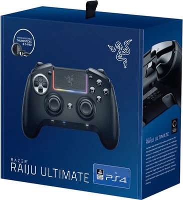 PS4 - Wireless Controller Raiju Ultimate [Razer] mit Kabel mit OVP Top Zustand