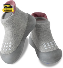Baby Sock Shoes Toddler Walking Shoes Infant Non-Slip Slippers Soft Rubber Sole