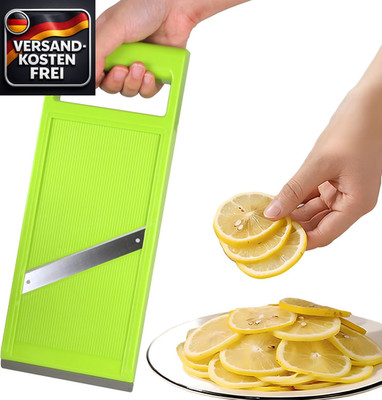 Manueller Gemüseslicer für Obst und Gemüse, handlich, scharfe Edelstahlklingen