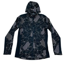 Under Armour Out Run The Storm Full Zip Running Hoodie Women Lg Black Jacket