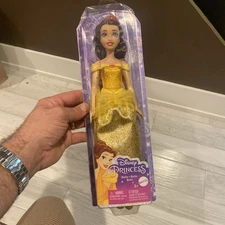 Mattel Disney Princess Belle Sparkling Look Fashion Doll, Beauty & The Beast