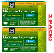 2 Pack - Member  s Mark Nicotine Mini Lozenge,flavor Mint 2 MG . 216 ct.