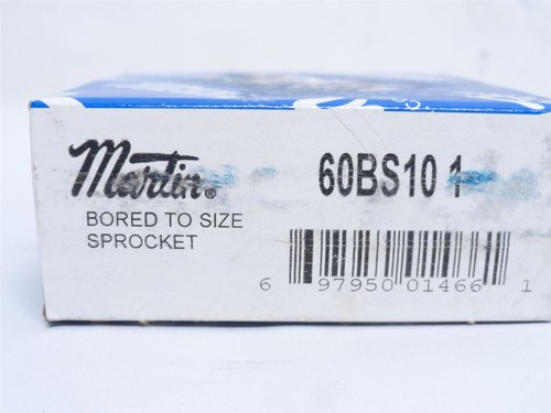 248413 New In Box; Martin 60BS10-1 Sprocket #60; 10-Teeth; 1"ID - Picture 2 of 6
