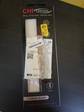 NIB CHI - Ceramic Carbon Black/Gold 1" Curling Iron - CA2305 - (NOT SEALED)