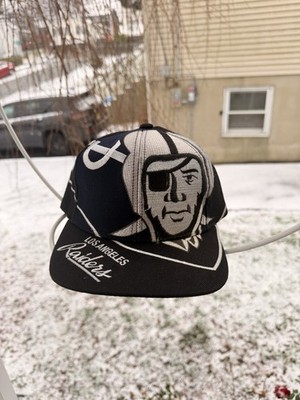 Vintage Los Ángeles Raiders NFL Hat Cap Snap Back Made In Korea 90s