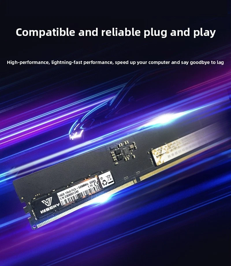 New Vaseky 16GB PC5 DDR5 6000MHz 288Pin Desktop Heat sink RAM - Image 4 of 4