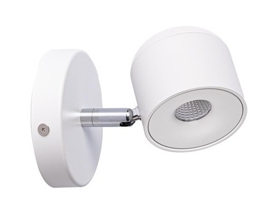Aisilan 7W Modern Adjustable Wall Sconce Bedside Light 7W-3000K, White 