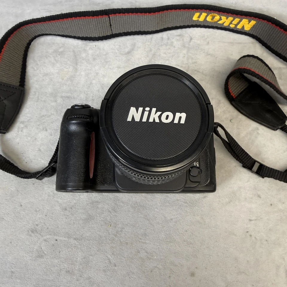 Cámara Nikon N80 35 mm película SLR AF Nikkor 28-80 mm 3,5-5,6 D lente correa no probada Foto 2 de 4