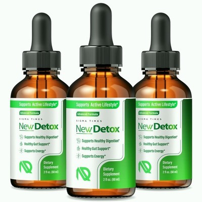 New Detox Drops - Premium Detox Formula for Weight Loss - 3 Pack