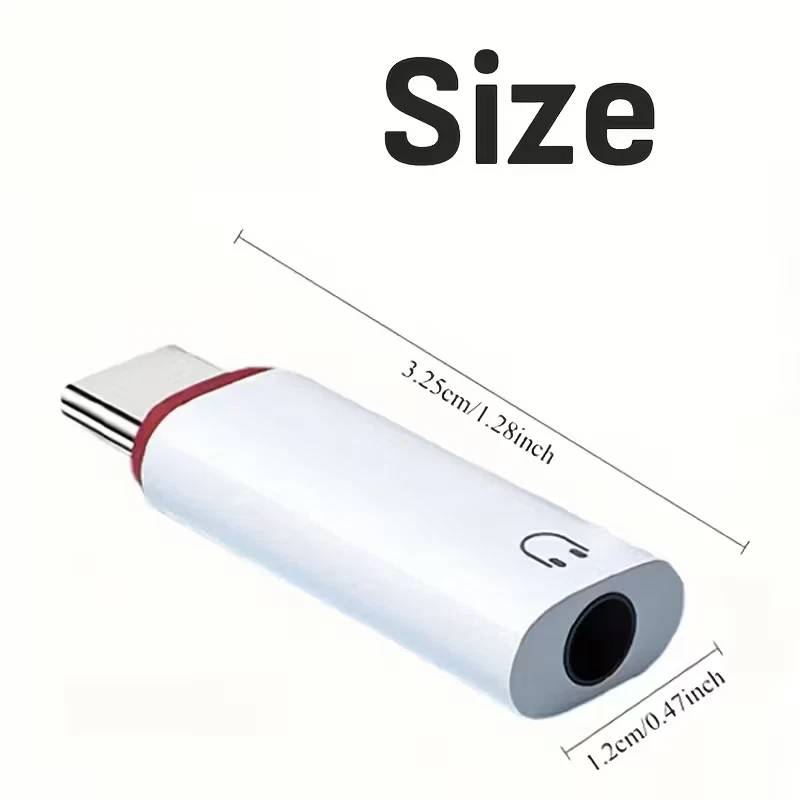 ADATTATORE USB-C A JACK 3.5mm CON DAC Hi-Fi 24BIT/96kHz PER SMARTPHONE TABLET PC - Immagine 2 di 4