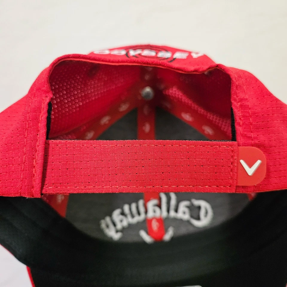 Gorra de golf Callaway ajustable roja Performance serie Pro Odessey para hombre talla única Foto 3 de 4