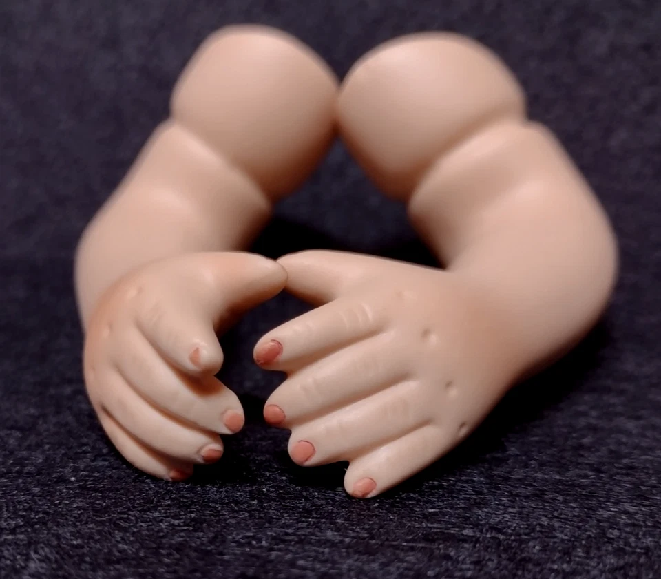 De colección Porcelana 3" Brazos y 4" Piernas con Uñas Pintadas De 13" Muñeca Sentada Para Piezas Foto 2 de 4