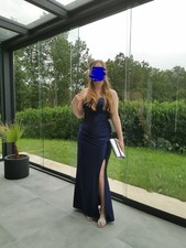 TROYDEN COLLECTION Abendkleid mit Herz-Ausschnitt in dunkelblau