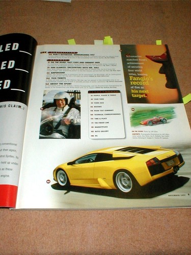 Road and Track Nov 2001 Mag 1966 Jim Hall Chaparral 2 E & 1957 Nurburgring Race - Picture 10 of 14
