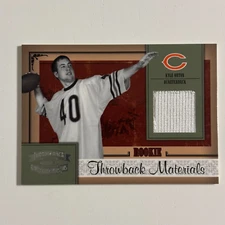 2005 Donruss Throwback Threads Materials Kyle Orton #214 Rookie RC