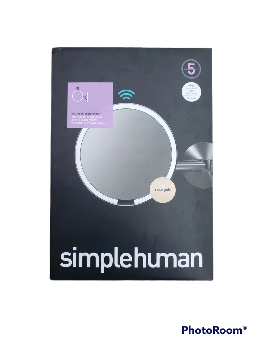 Simplehuman wall mount sensor mirror outlet