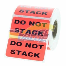 DO NOT STACK Label 2" x 1"