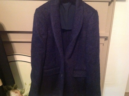 Brunello Cucinelli women's short coat Alpaca & Virgin Wool size 42 Dark Slate