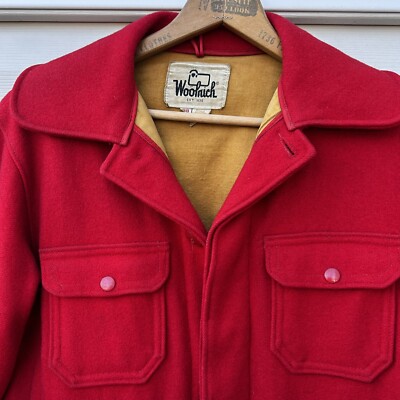 ジャケット・アウター old Supreme red built woolrich chorecoat New Vintage Supreme Woolrich Woolen Mills Wool Chore Coat Jacket