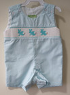 NWT Classic Whimsy Smocked Bunnies Jon Jon / Shortall Size 3 Month — photo 1