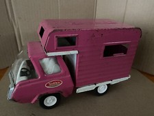 Vintage 1970s Tonka Pink Camper Truck Van Toy Pressed Steel