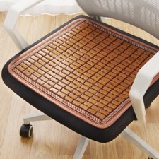 Summer Bamboo Mat Seat Cushion Breathable Office Car Cool Chair Pad Retro Decor
