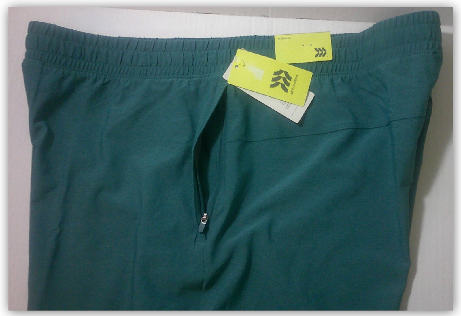 Men's Woven Every Day Shorts 8"  All in Motion Teal/Dark or light Gray/Brown